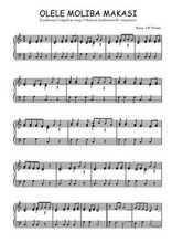 Téléchargez l'arrangement pour piano de la partition de Traditionnel-Olele-Moliba-Makasi en PDF